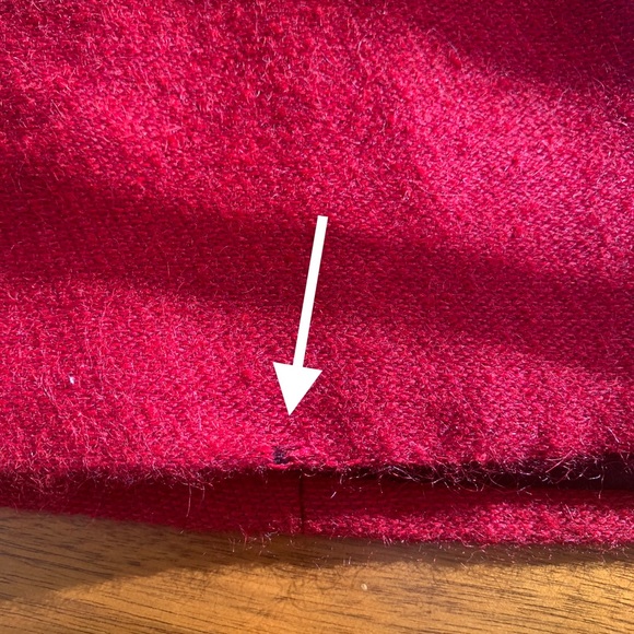 Rare Vintage 90s Richard Tyler Couture Red Snake Velvet Wool Lace Coat - Picture 14 of 16